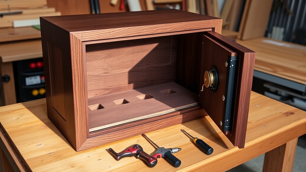 diy wooden gun safe