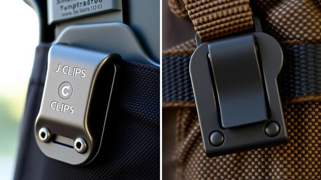 holster attachment clip types