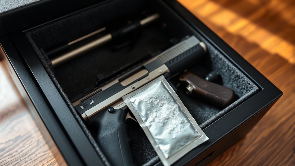 humidity harms firearms storage