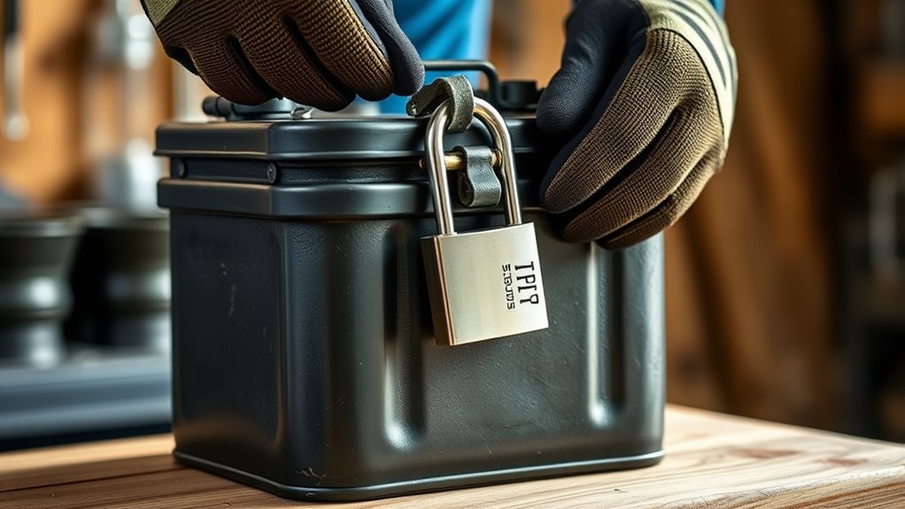 secure clean organize lock