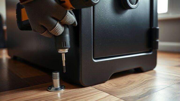 securely anchor gun safe