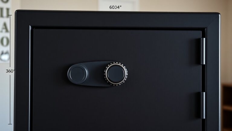 standard gun safe dimensions