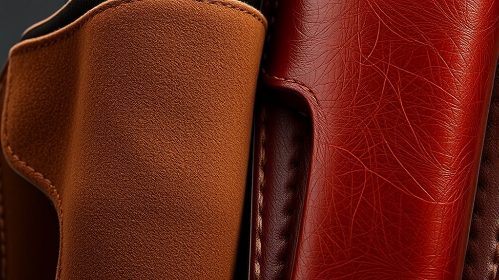 suede softness versus leather durability