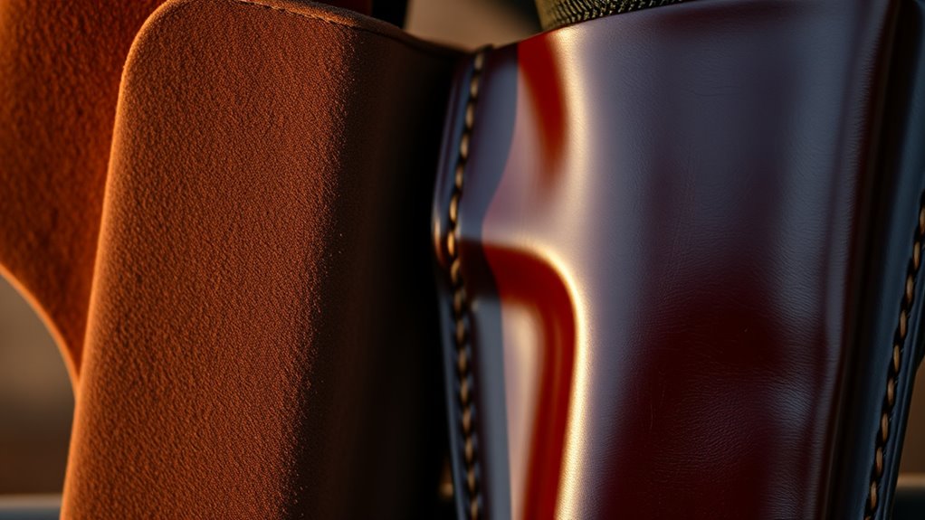 suede versus leather holsters