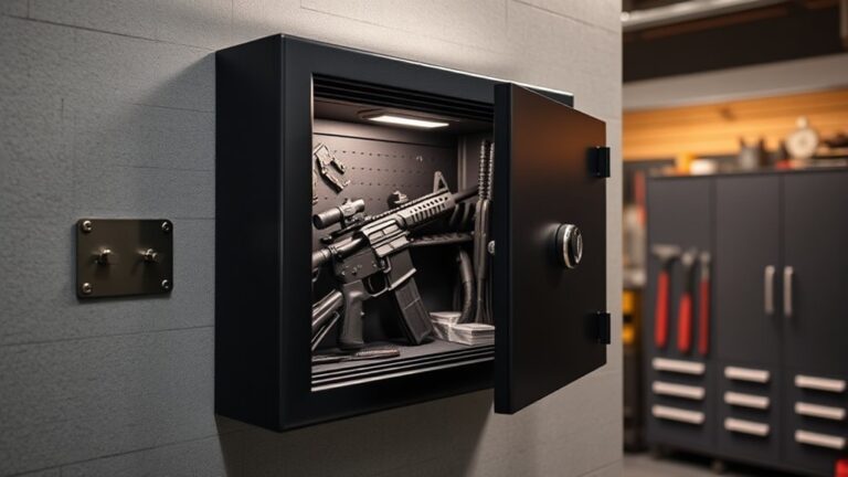 wall mounted gun safe security
